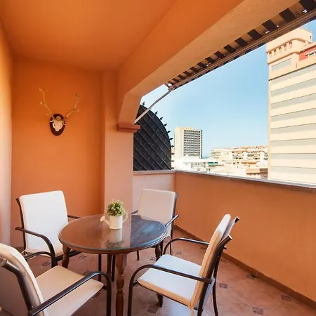 Boliches Center Next To The Beach, Parking, Pool & Terrace Apartment
